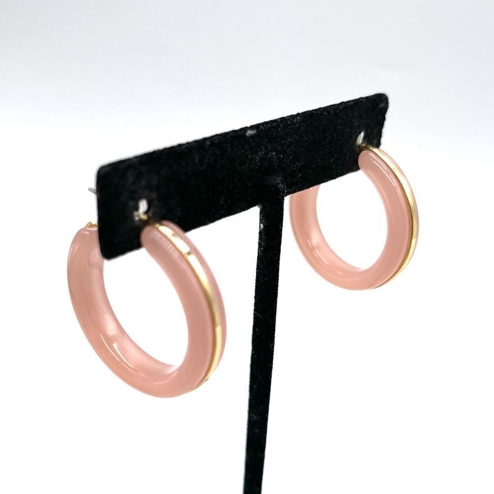 Resin Pink MIDI Hoops